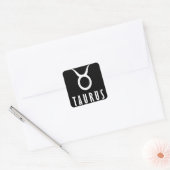 Tauris zodiac quadratischer aufkleber (Umschlag)