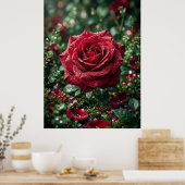 Taurose Luxus-Makroblüte Poster (Küche)