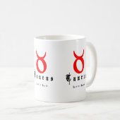 TAURUS 20. April - 20. Mai Kaffeetasse (VorderseiteRechts)