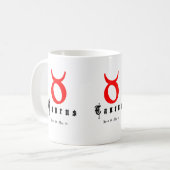 TAURUS 20. April - 20. Mai Kaffeetasse (Vorderseite Links)