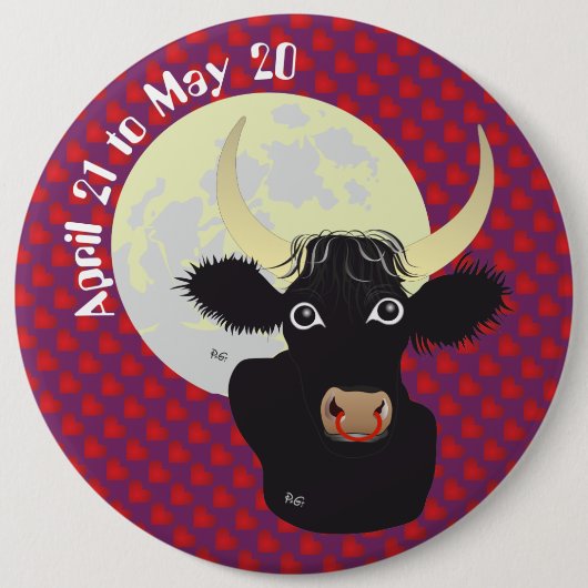 Taurus 21. April bis 20. Mai Button (Vorderseite)