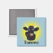 Taurus 21. April bis 20. Mai Magnet (Vorderseite/Rückseite)