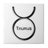 TAURUS, Abstract Design of the Zodiac Sign, Fliese (Vorderseite)