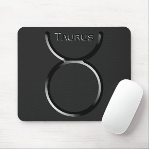 TAURUS, Abstract Design of the Zodiac Sign, Mousepad