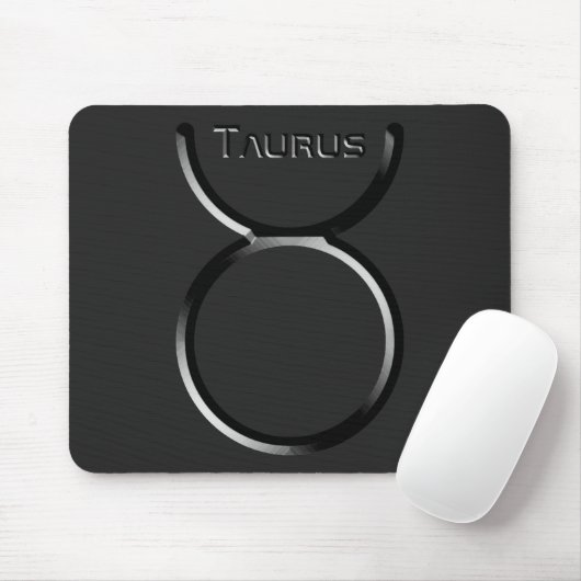 TAURUS, Abstract Design of the Zodiac Sign, Mousepad (Mit Mouse)