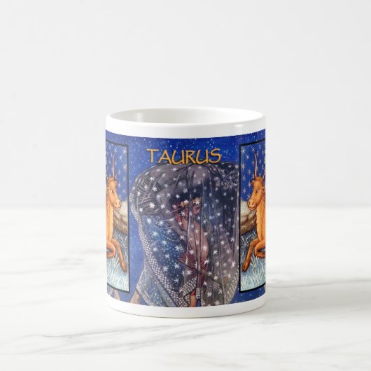 Taurus Ancient Zodiac Sign Astrologie Kaffee Cup Kaffeetasse (Mittel)
