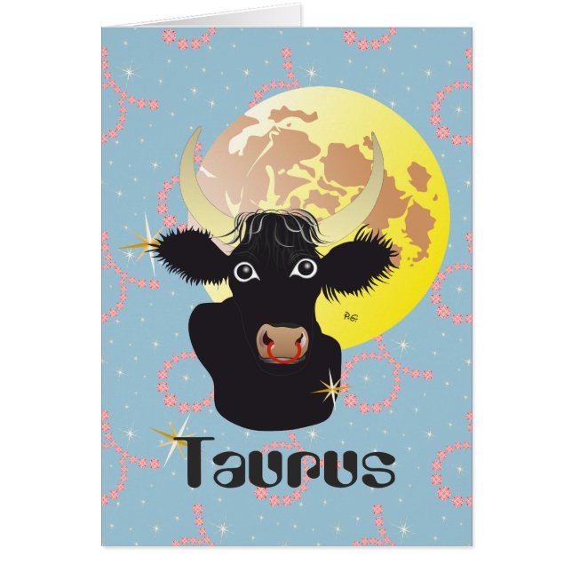 Taurus April 21 to May 20 Greeting Card (Vorne)