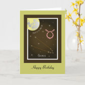 Taurus April 21 to May 20 Karte (Gelbe Blume)