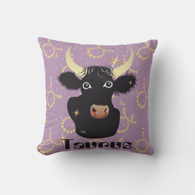 Taurus April 21 to May 20 Pillows Kissen (Vorderseite)