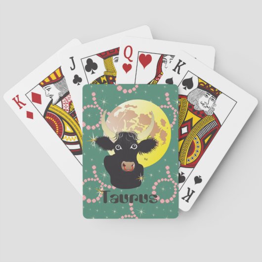 Taurus April 21 to May 20 playing cards Spielkarten (Rückseite)