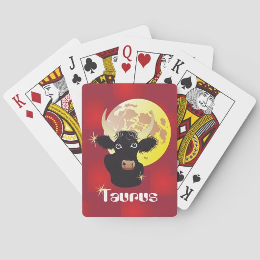 Taurus April 21 to May 20 playing cards Spielkarten (Rückseite)