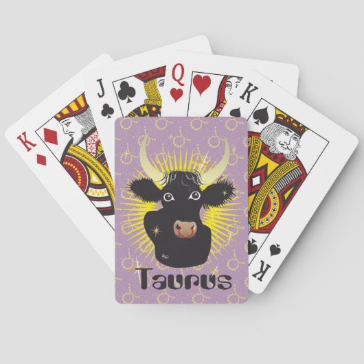 Taurus April 21 to May 20 playing cards Spielkarten (Rückseite)