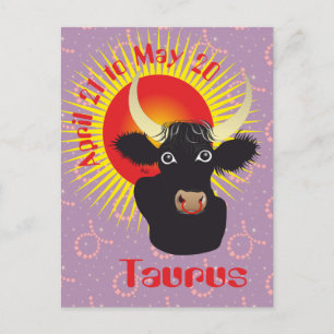 Taurus April 21 to May 20 Postcards Postkarte
