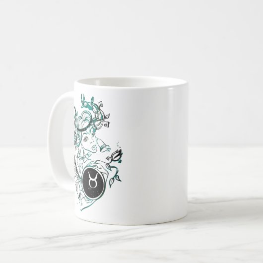 Taurus Art Deco Lady Kaffeetasse (Vorderseite Links)