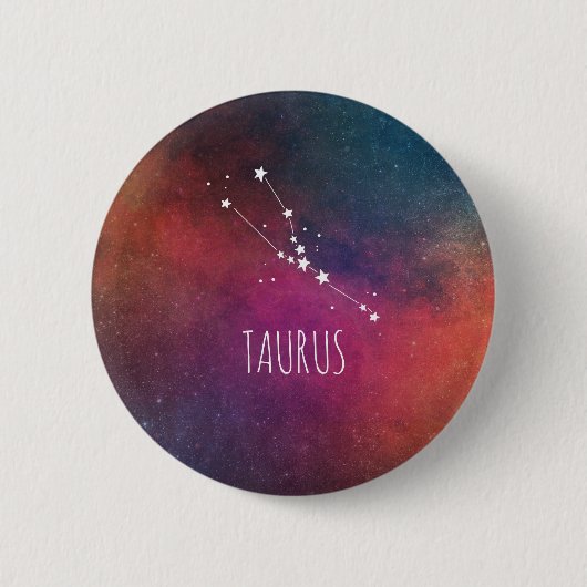 Taurus Astrologie Button (Vorderseite)