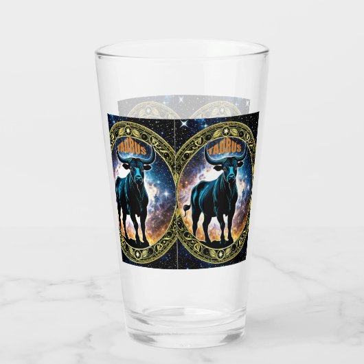 Taurus-Astrologie Glas (Rückseite)