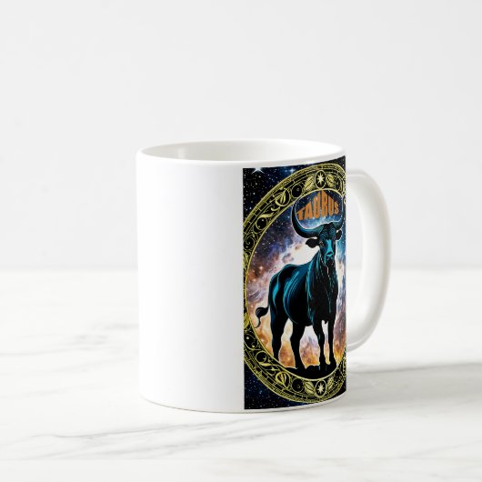 Taurus-Astrologie Kaffeetasse (VorderseiteRechts)