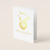 Taurus Astrologie | Personalisiertes Zodiac-Zeiche Folienkarte (Vorderseite)