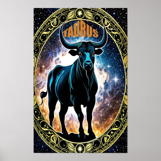 Taurus-Astrologie Poster (Vorne)