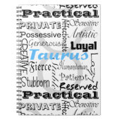 Taurus Astrologie Zodiac Horoscope Collage Notizblock (Vorderseite)