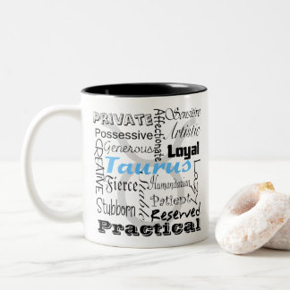 Taurus Astrologie Zweifarbige Tasse