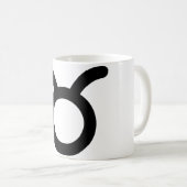 Taurus Astrologisches Symbol Zeichen 2 Kaffeetasse (VorderseiteRechts)