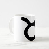 Taurus Astrologisches Symbol Zeichen 2 Kaffeetasse (Vorderseite Links)