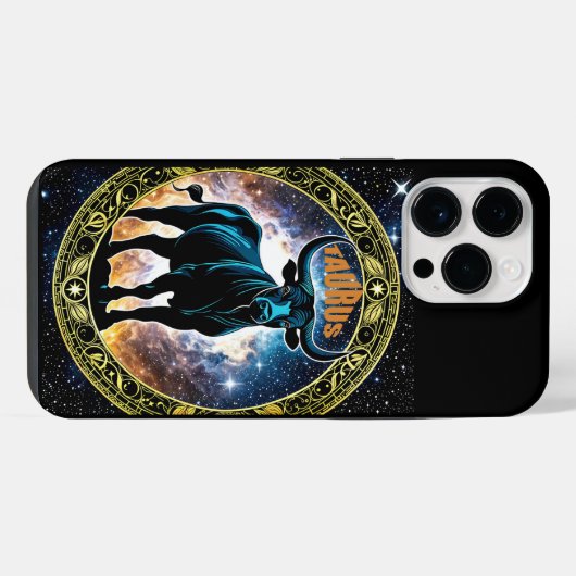 Taurus astrologisches Zeichen iPhone Hülle (Rückseite (Horizontal))