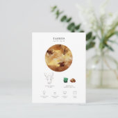 Taurus Astrologisches Zeichen Postkarte (Stehend Vorderseite)