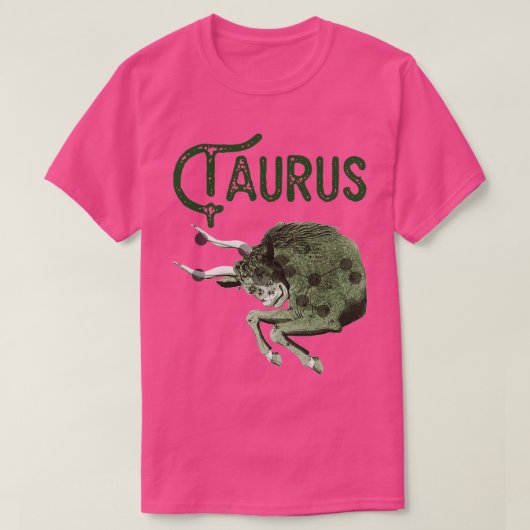 Taurus Astrologisches Zeichen Zodiac Constellation T-Shirt (Design vorne)