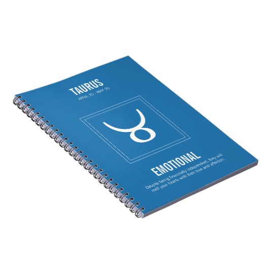 Taurus Astrology Sign Notizblock (Rechte Seite)