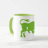 Taurus Astrology Sign, Zodiac Ringer Tasse (Vorderseite Links)
