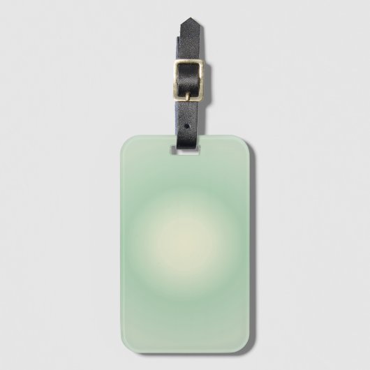 Taurus Aura Gradient Zodiac, Grüner Aurasradient Gepäckanhänger (Vorderseite Vertikal)