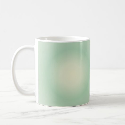 Taurus Aura Gradient Zodiac, Grüner Aurasradient Kaffeetasse (Links)