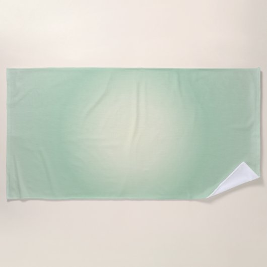 Taurus Aura Gradient Zodiac, Grüner Aurasradient Strandtuch (Vorderseite)