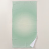 Taurus Aura Gradient Zodiac, Grüner Aurasradient Strandtuch (Vorderseite)