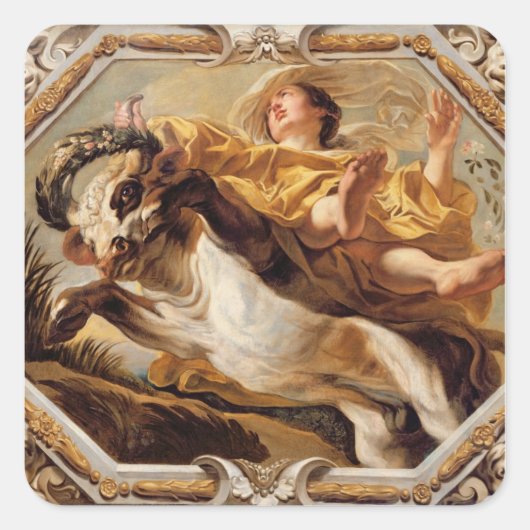 Taurus, aus den Zeichen des Göttlichen Quadratischer Aufkleber (Vorderseite)