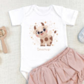 Taurus Baby: "Tiny Bull's Celestial Comfort" Baby Strampler