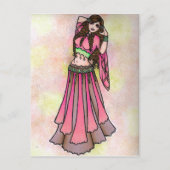 Taurus Belly Dancer Postcards Postkarte (Vorderseite)