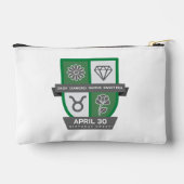 Taurus Birthday Crest™ for April 20-30 Zubehörtasche (Rückseite)