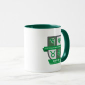 Taurus Birthday Crest™ for May 1-20 Mug Tasse (VorderseiteRechts)