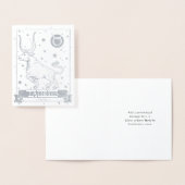 Taurus Birthday | Elegante Astrologie Zodiac Silve Folienkarte (Anzeige)