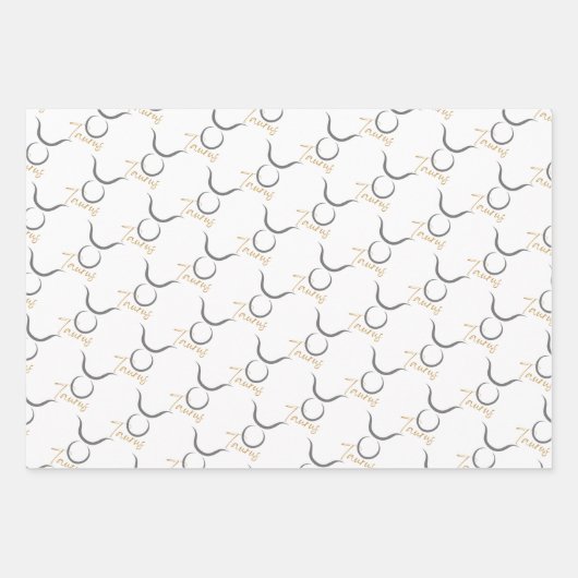 Taurus Birthday Geschenkpapier Set (Vorderseite 2)