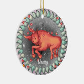 Taurus Birthday-Ornamente Keramik Ornament (Rechts)