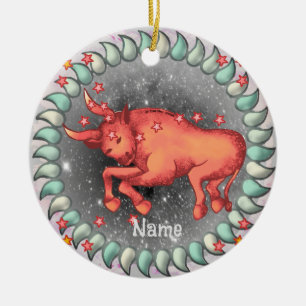 Taurus Birthday-Ornamente Keramik Ornament