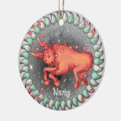 Taurus Birthday-Ornamente Keramik Ornament (Links)