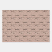 Taurus Birthday Wrapping Paper Sheets Geschenkpapier Set (Vorderseite 3)
