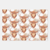 Taurus Birthday Wrapping Paper Sheets Geschenkpapier Set (Vorderseite)
