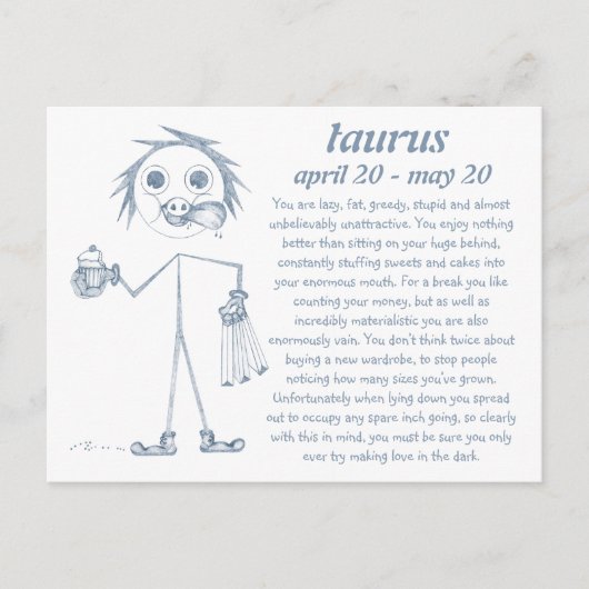 Taurus [ - BitchScope - ] Postcard Postkarte (Vorderseite)