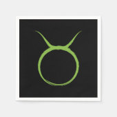 TAURUS Bull April Mai Astrologie Zodiac Party Serviette (Vorderseite)